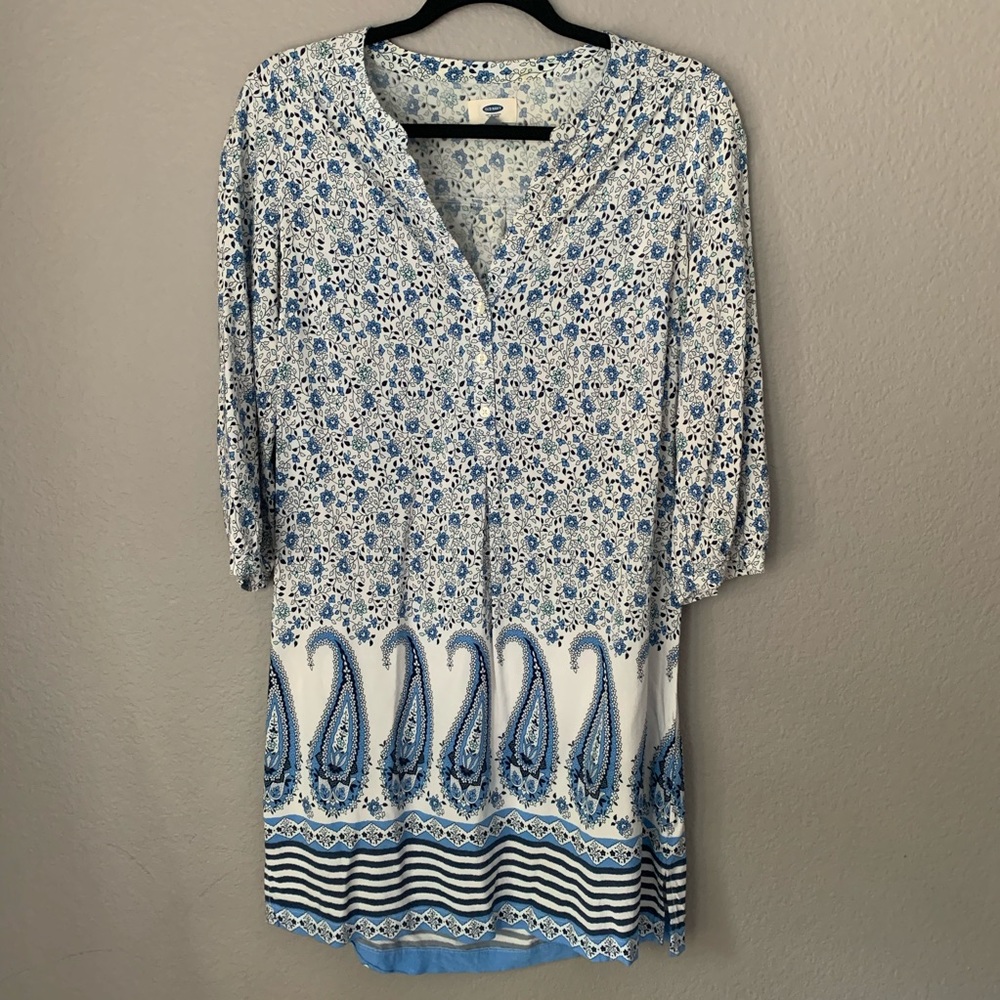 Old Navy 3/4 Sleeve Tunic Dress
